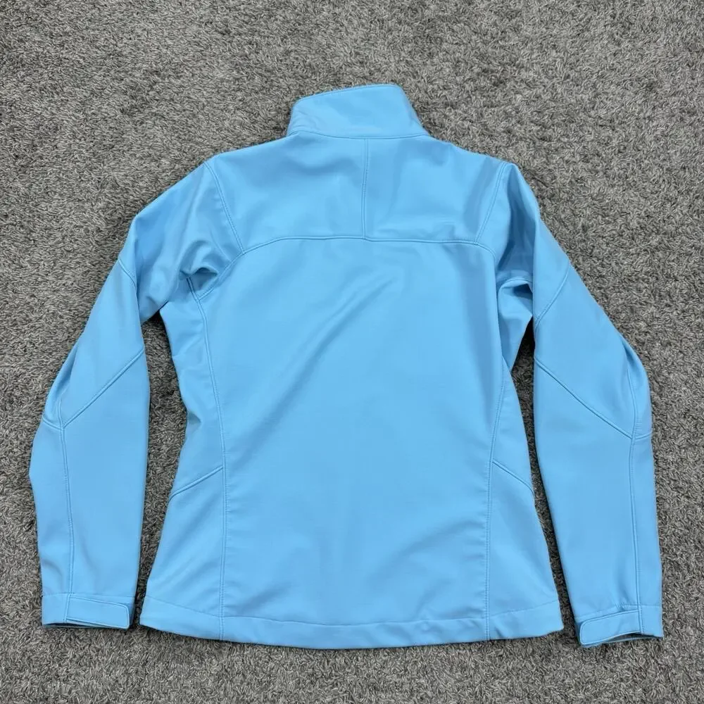 Women's Patagonia Adze Hybrid Jacket Polartec Soft Shell Full Zip Blue Cyan M - Picture 6 of 7